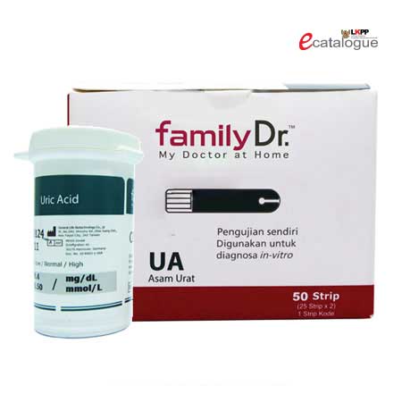 Strip familyDr Asam Urat strip uji alat tes asam urat
