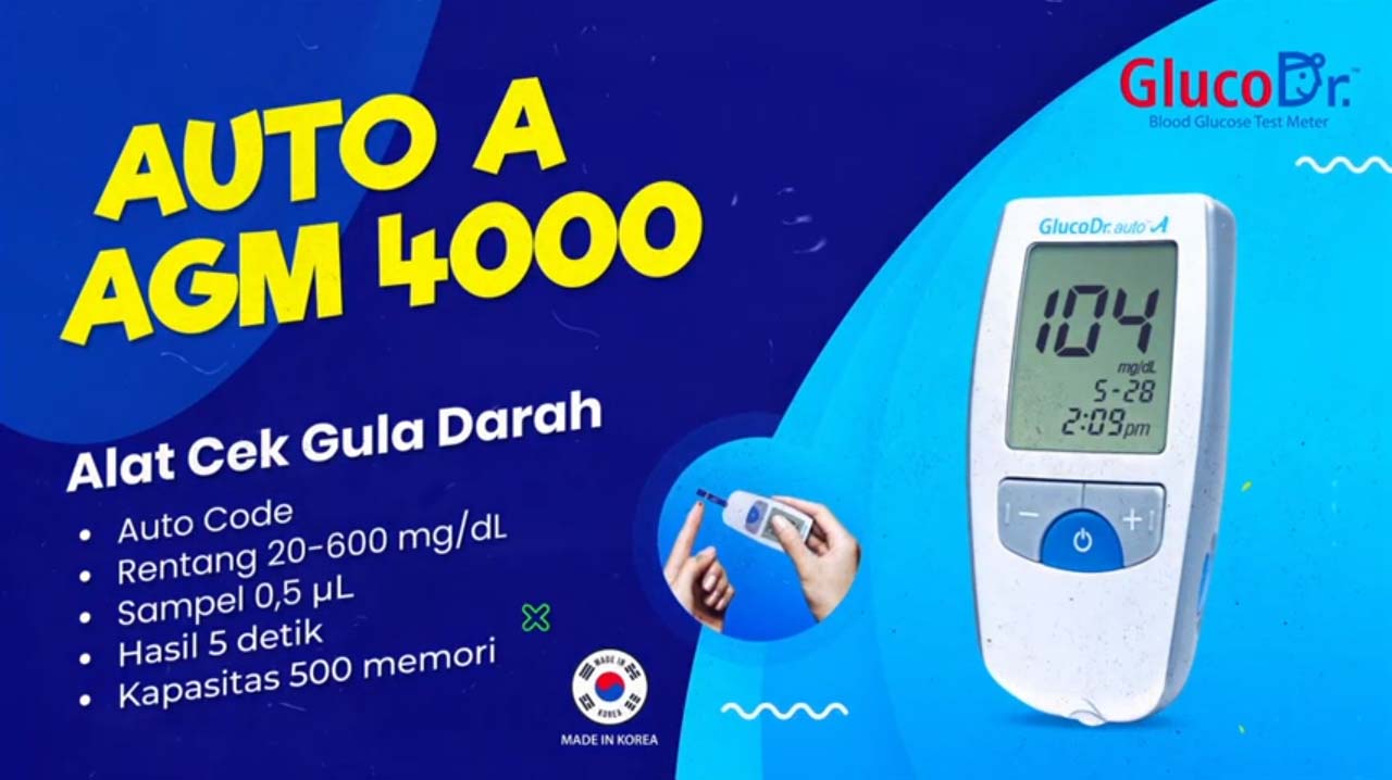 alat cek kadar gula gluco dr