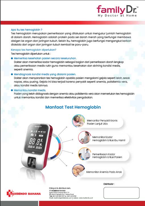 Specification, Fitur, Benefit And How To Use familyDr Hb
