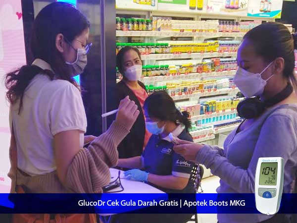 GlucoDr cek gula darah Apotek Boots MKG 2023
