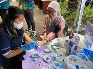GlucoDr Di kegiatan Bazaar HUT DKI Jakarta ke 496 Kantor Walikota Jakarta Utara