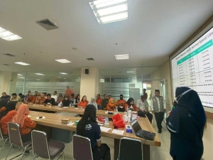 Sesi edukasi "Bahaya Penyakit Diabetes" di Kantor BPBD Propinsi DKI Jakarta