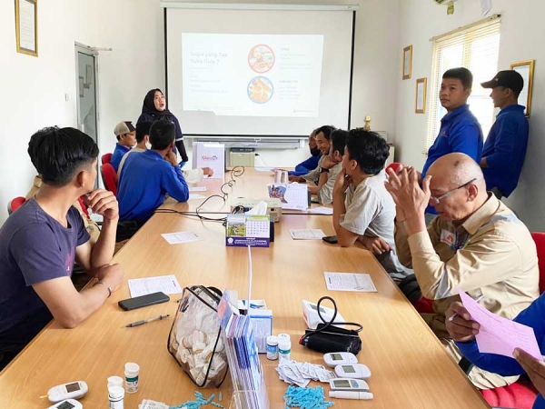 Kegiatan Edukasi Penyakit Diabetes Dan Cek Kesehatan Di PT Anugerah Inti Mulia
